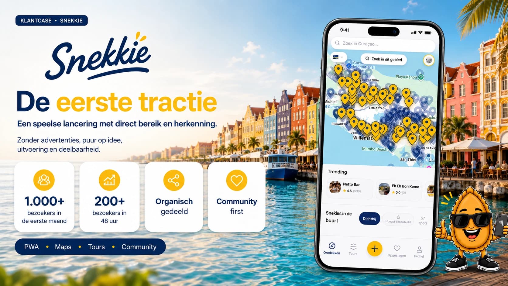 Snekkie launch-tractie: bereik in de eerste weken na livegang